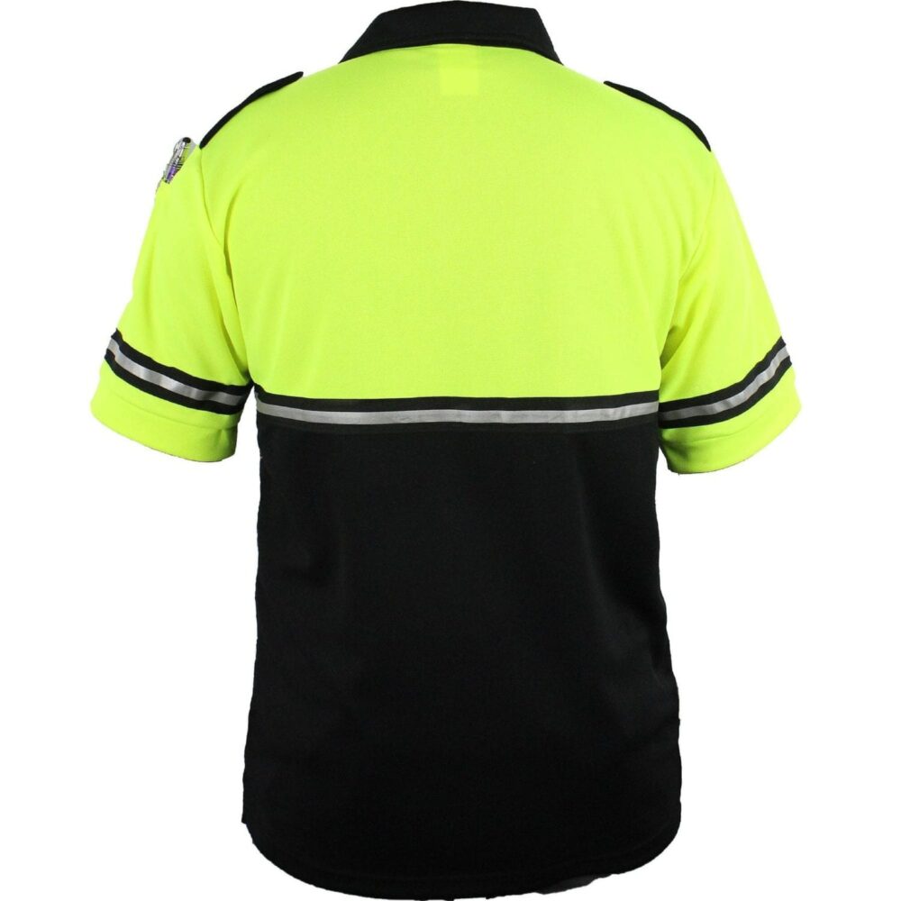Two-Tone Bike Patrol Uniform Polo Shirt with Zipper Pocket - Bike Patrol Clothing